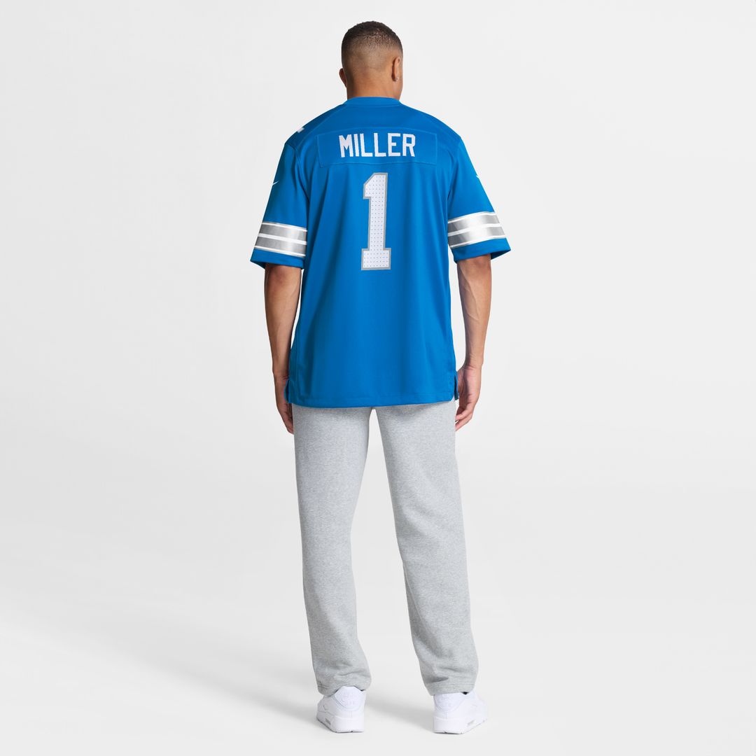 Blake Miller Detroit Lions Nike 2026 NFL Draft First Round Pick No. 17 Team Game Jersey - Blue