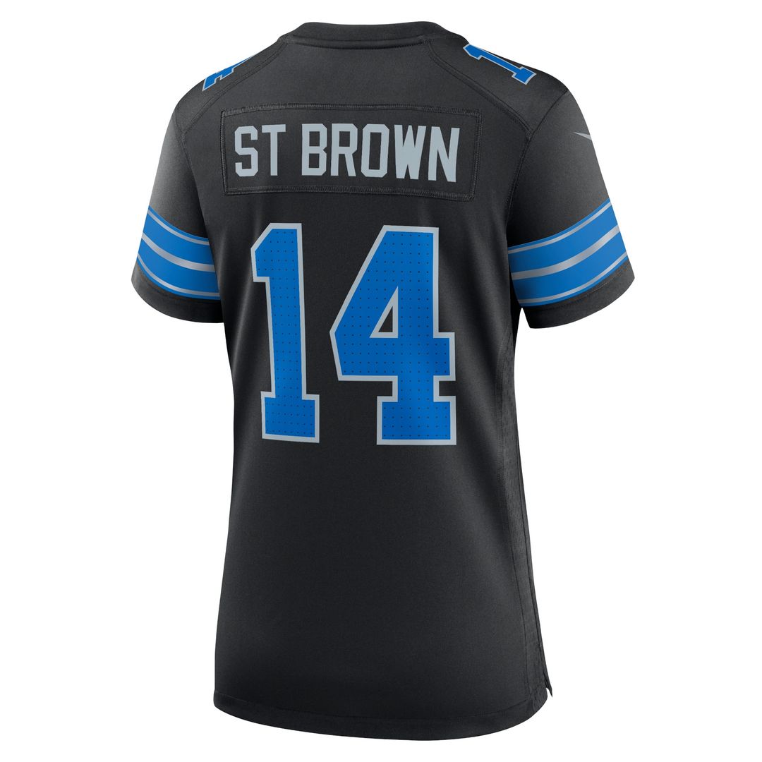 Amon-Ra St. Brown Detroit Lions Nike Women's Team Game Jersey - Blue