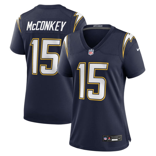 Ladd McConkey Los Angeles Chargers Nike Women's Alternate Super Chargers Game Jersey - Navy