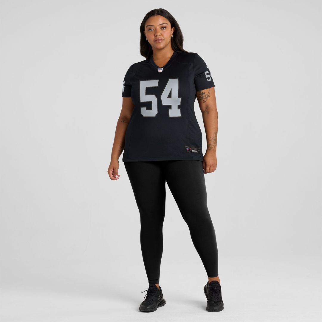 Brennan Jackson Las Vegas Raiders Nike Women's Team Game Jersey -  Black