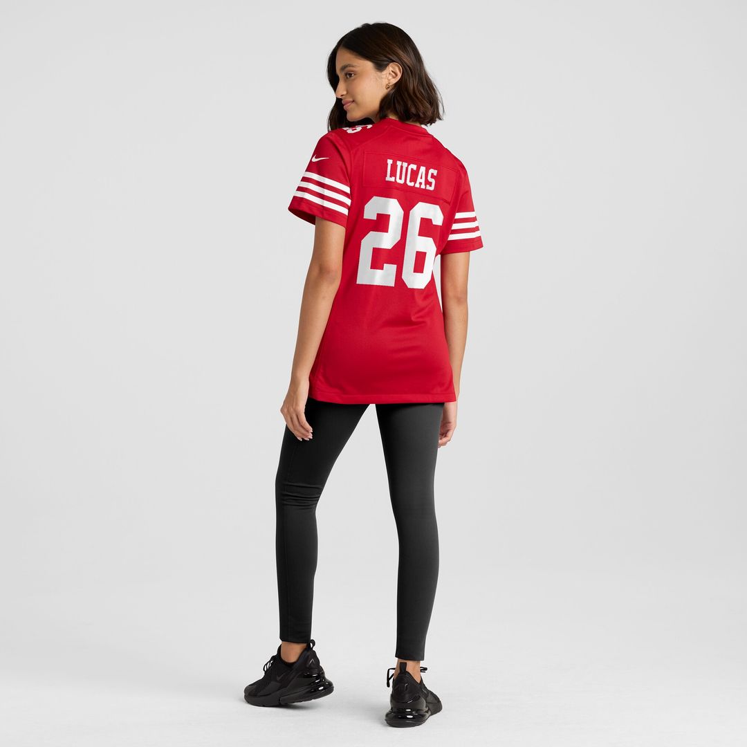 Chase Lucas San Francisco 49ers Nike Women's Team Game Jersey -  Scarlet