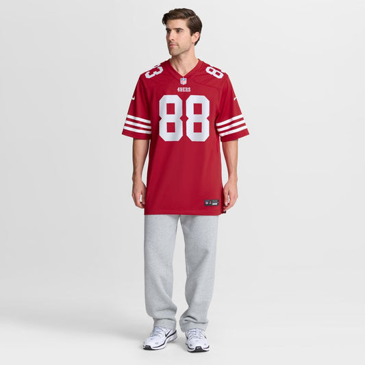 Jake Tonges San Francisco 49ers Nike Team Game Jersey -  Scarlet