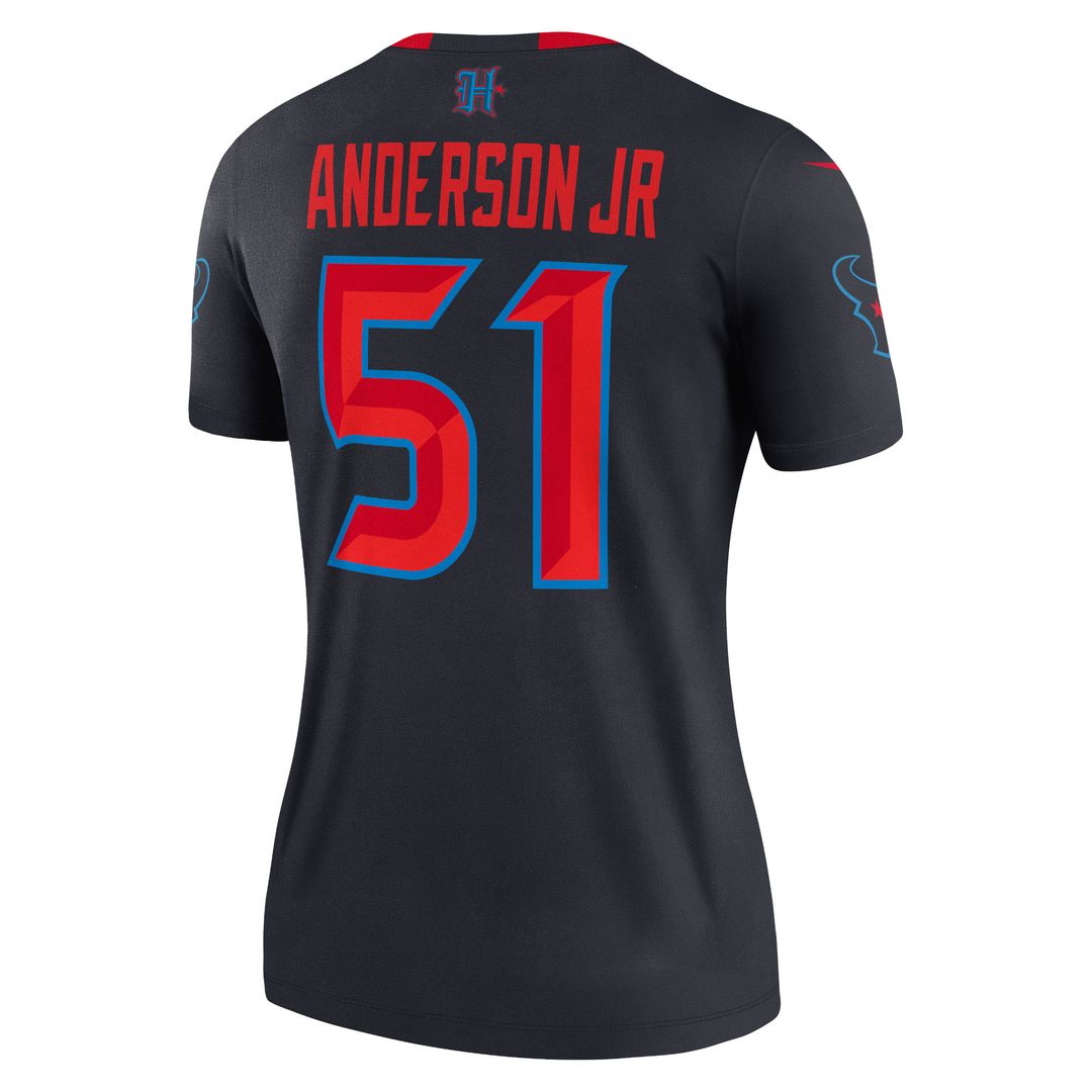 Will Anderson Jr. Houston Texans Nike Women's Alternate Legend Player Performance Top -  Navy