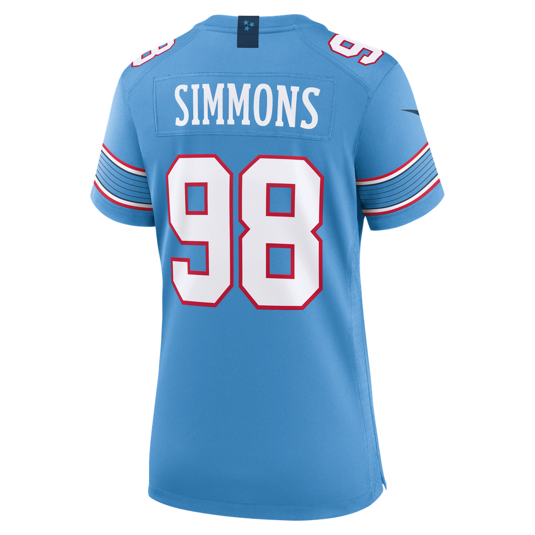 Jeffery Simmons Tennessee Titans Nike Women's Game Jersey - White