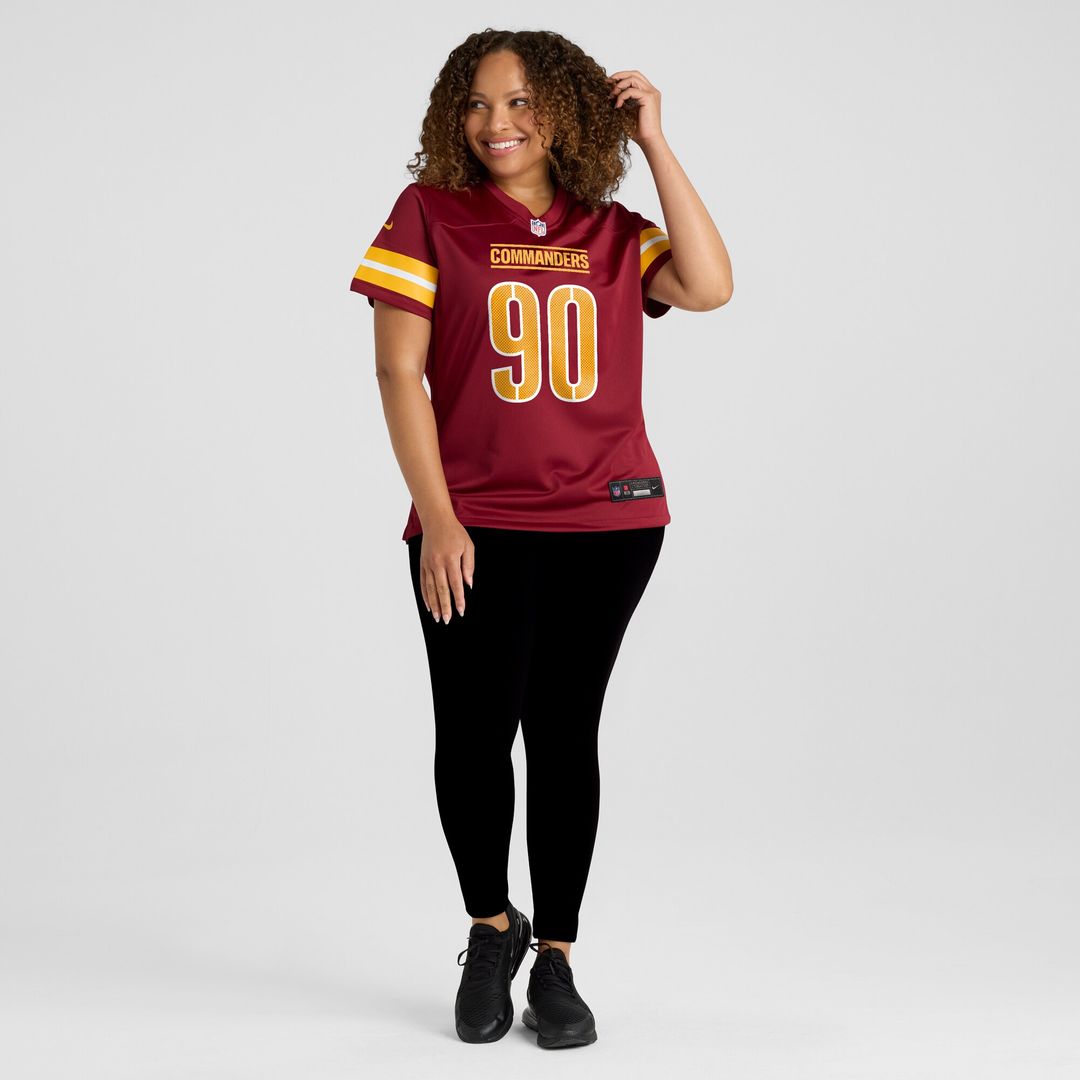 Javontae Jean-Baptiste Washington Commanders Nike Women's Team Game Jersey -  Burgundy