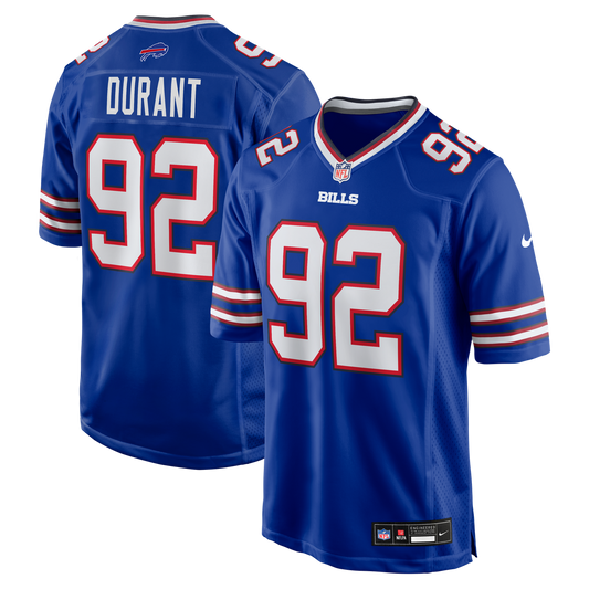 Zane Durant Buffalo Bills Nike Team Game Jersey - Royal
