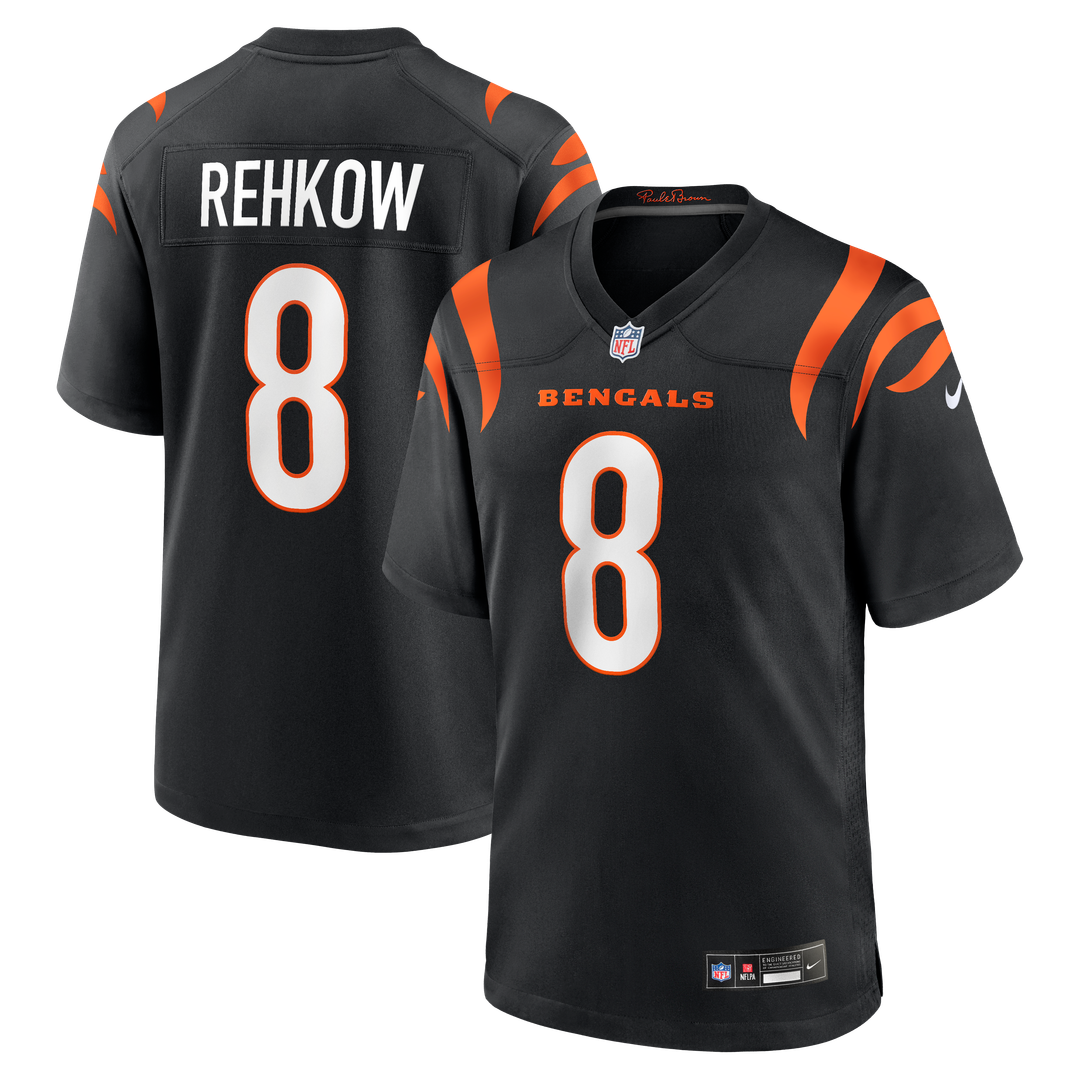 Ryan Rehkow Cincinnati Bengals Nike  Game Jersey -  Black