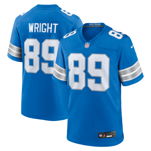 Brock Wright Detroit Lions Nike Team Game Jersey -  Blue