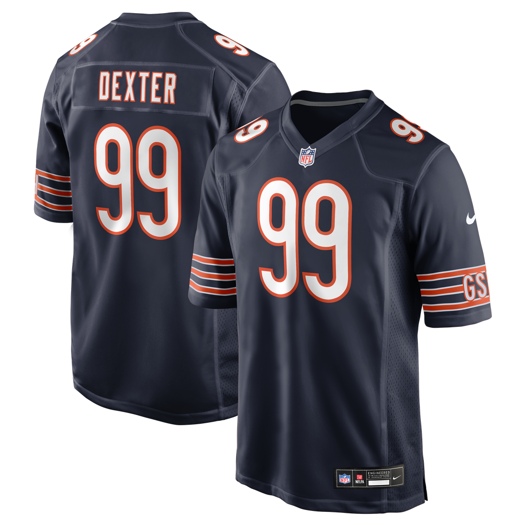 Gervon Dexter Sr Chicago Bears Nike Team Game Jersey -  Navy
