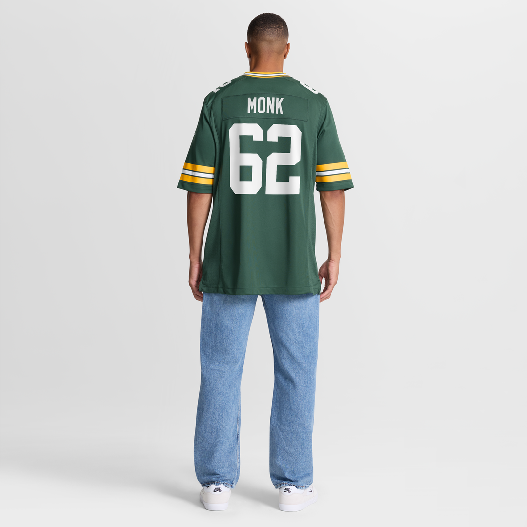 Jacob Monk Green Bay Packers Nike  Game Jersey -  Green