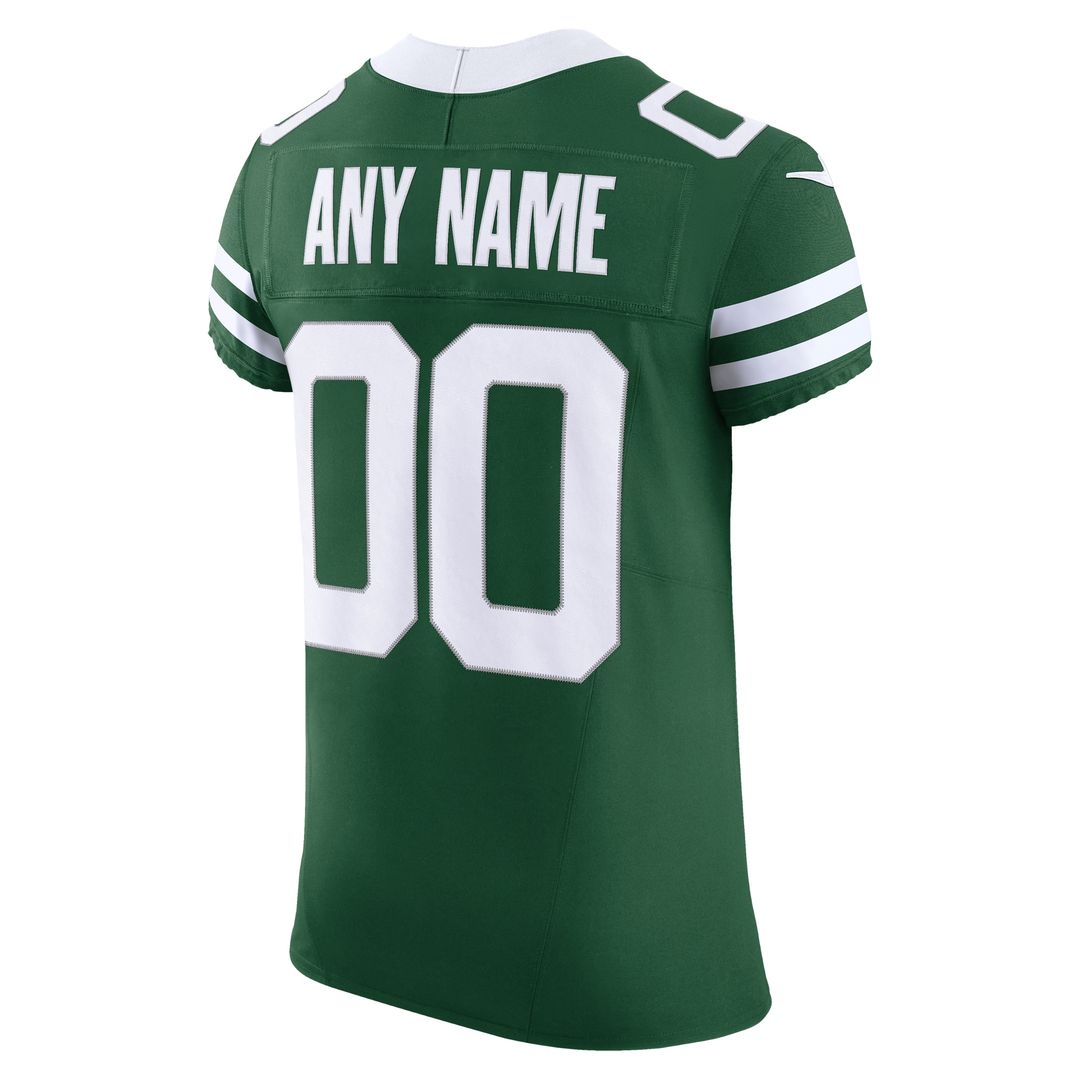 New York Jets Nike Alternate Vapor F.U.S.E. Elite Custom Jersey - Legacy Black