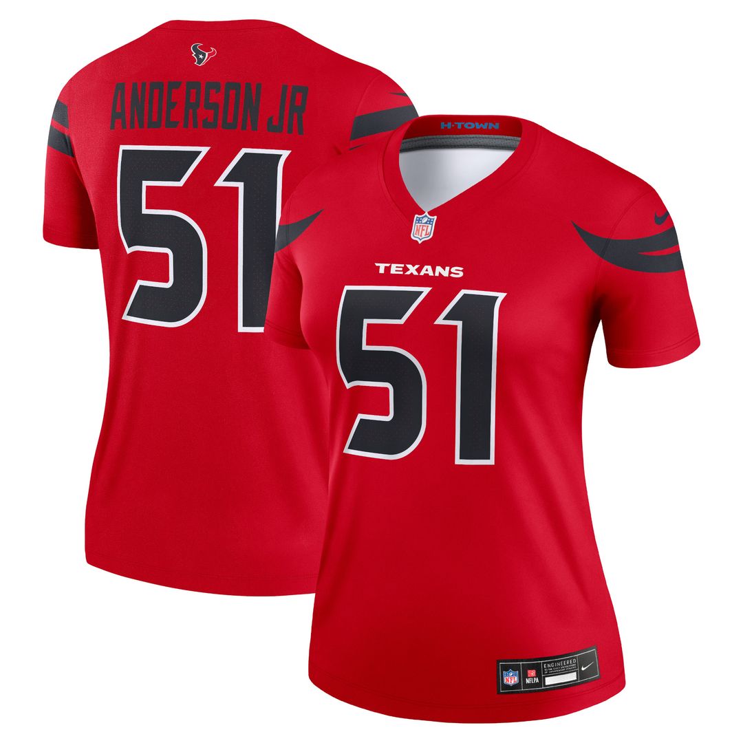 Will Anderson Jr. Houston Texans Nike Women's Alternate Legend Player Performance Top -  Red