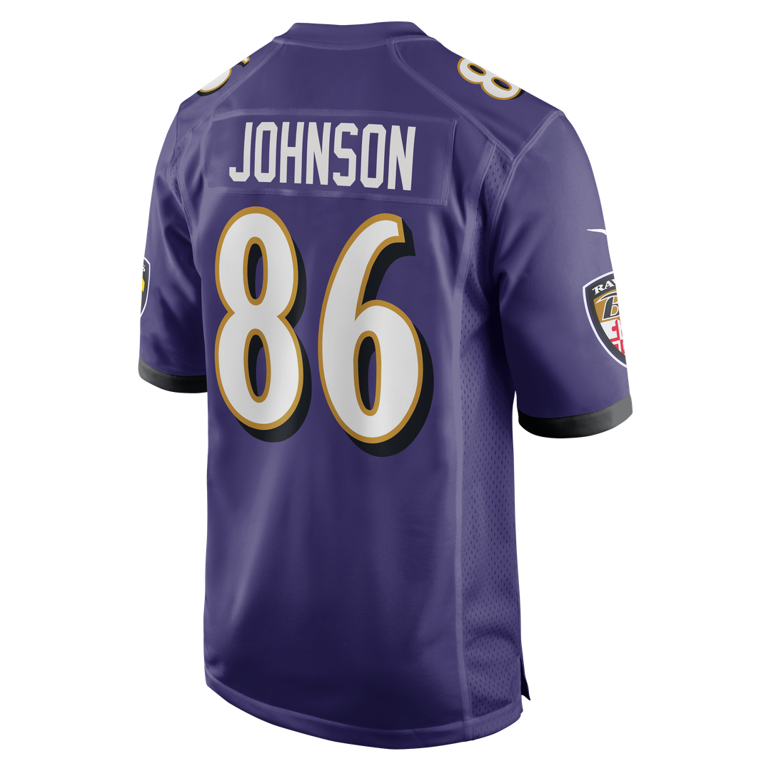 Cornelius Johnson Baltimore Ravens Nike Team Game Jersey -  Purple
