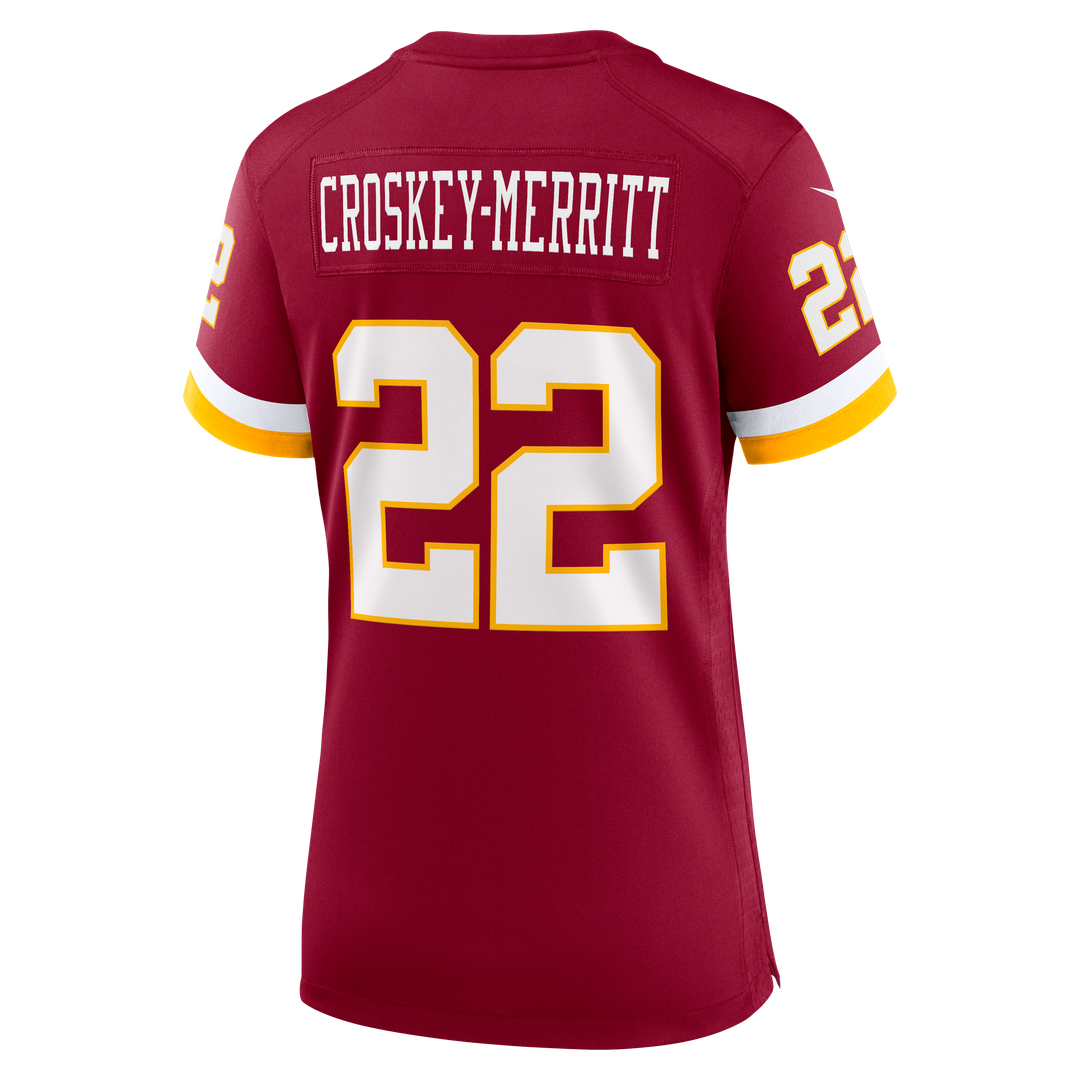 Jacory Croskey-Merritt Washington Commanders Women's Hail Raiser Alternate Game Jersey - Black