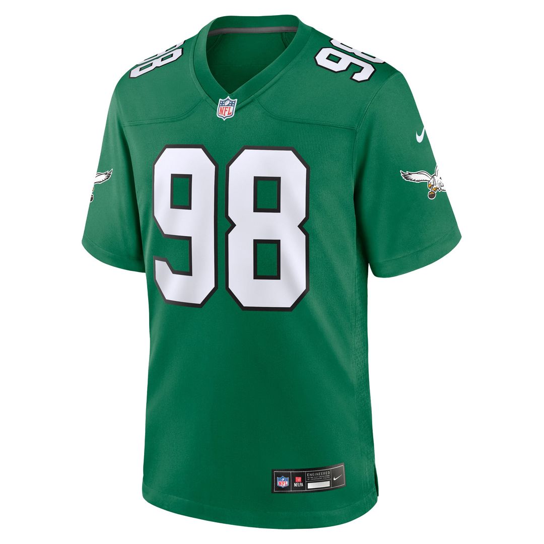 Jalen Carter Philadelphia Eagles Team Game Jersey - Midnight Green