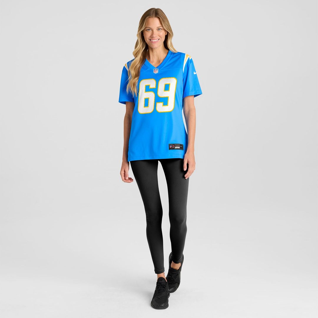 Josh Fuga Los Angeles Chargers Nike Women's Team Game Jersey -  Powder Blue