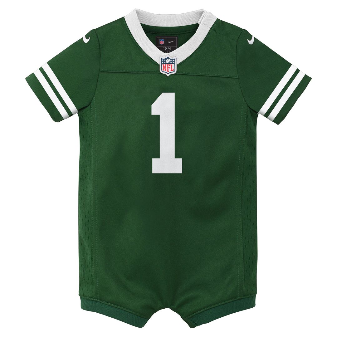 Ahmad Sauce Gardner New York Jets Nike Newborn & Infant Game Romper Jersey - Legacy Green