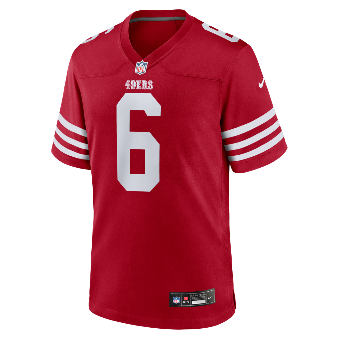 Malik Mustapha San Francisco 49ers Nike  Game Jersey -  Scarlet