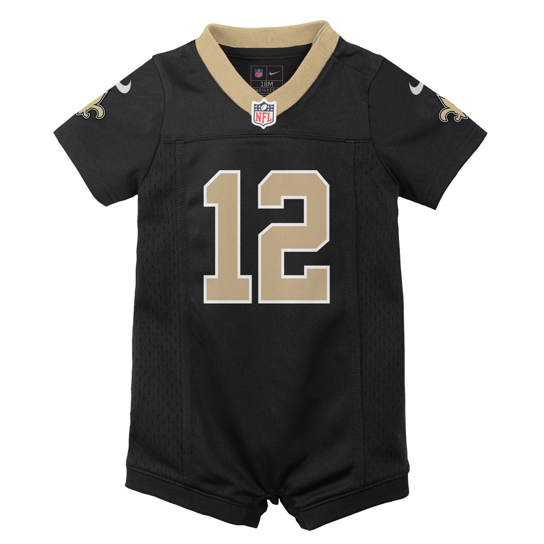 Chris Olave New Orleans Saints Nike Newborn & Infant Game Romper Jersey - Black