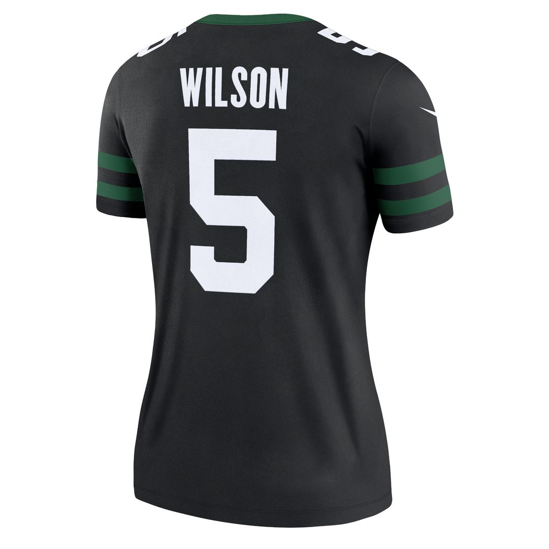 Garrett Wilson New York Jets Nike Women's Legend Player Performance Top - Legacy Green