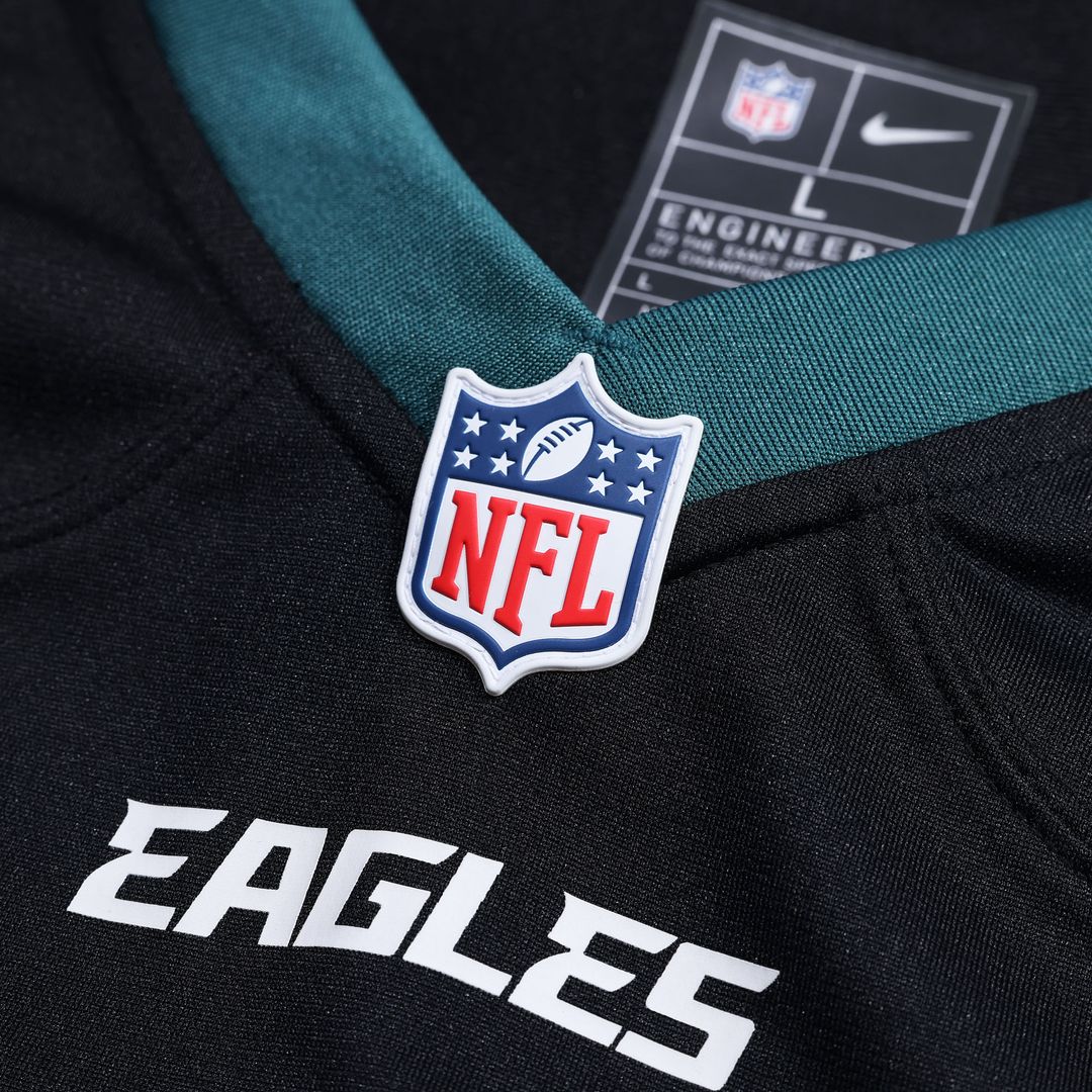 Philadelphia Eagles Nike Alternate Custom Game Jersey - Black