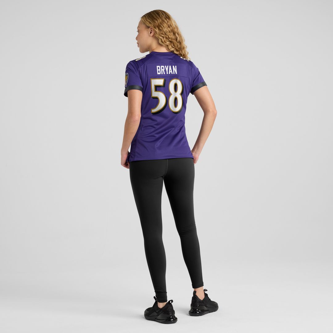 Taven Bryan Baltimore Ravens Nike Women's Team Game Jersey -  Purple