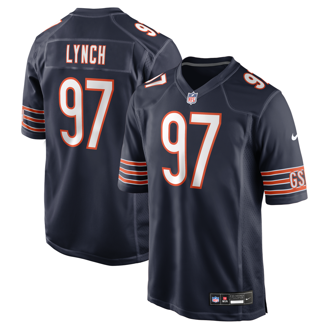 James Lynch Chicago Bears Nike Team Game Jersey -  Navy