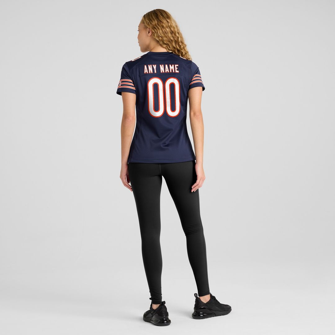 Chicago Bears Nike Women's Custom Game Jersey - Navy