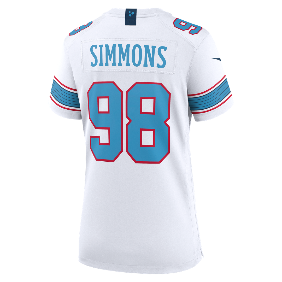 Jeffery Simmons Tennessee Titans Nike Women's Game Jersey - White