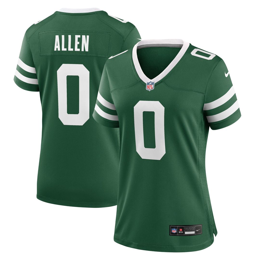 Braelon Allen New York Jets Nike Women's Game Jersey - Legacy Green