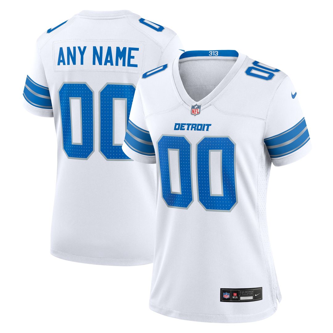 Detroit Lions Nike Women's Alternate Custom Game Jersey - Blue