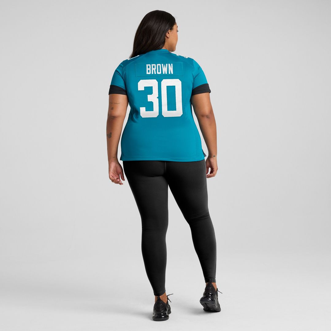 Montaric Brown Jacksonville Jaguars Nike Women's Game Player Jersey - Teal