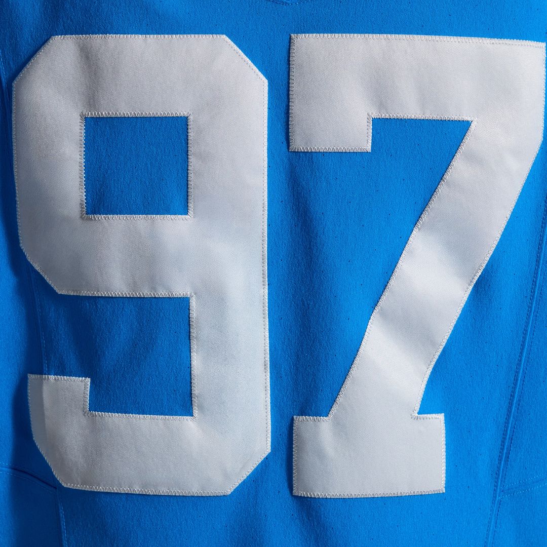 Aidan Hutchinson Detroit Lions Nike Alternate Vapor F.U.S.E. Elite Jersey - Blue