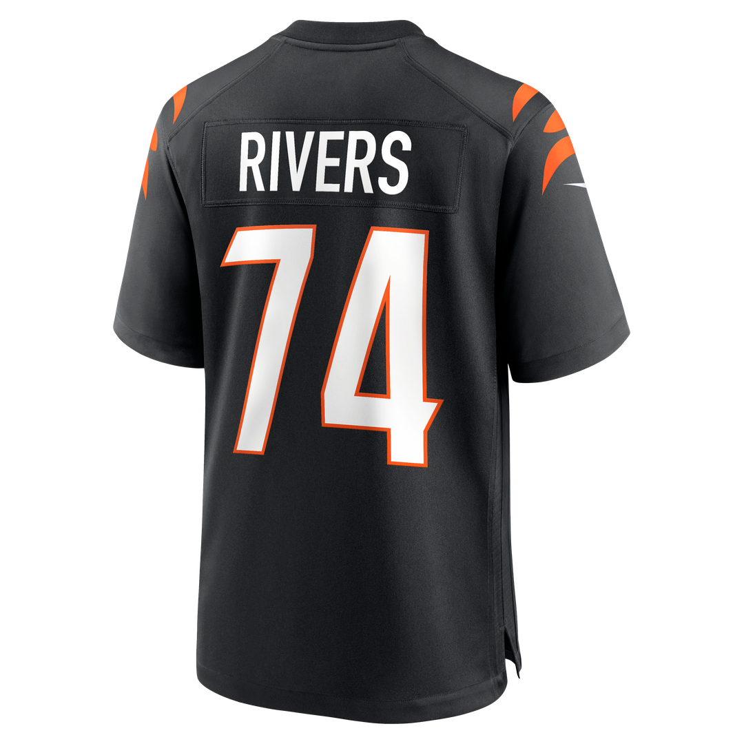 Jalen Rivers Cincinnati Bengals Nike Team Game Jersey -  Black