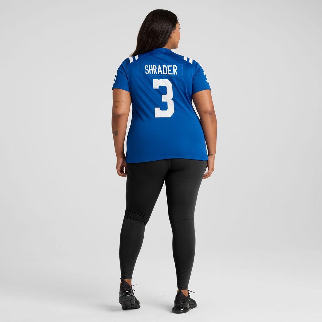 Spencer Shrader Indianapolis Colts Nike Women's Team Game Jersey -  Royal