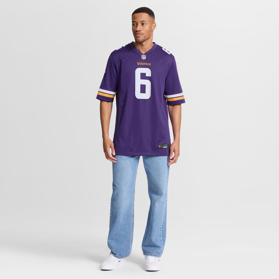 Brian Asamoah II Minnesota Vikings Nike  Game Jersey -  Purple