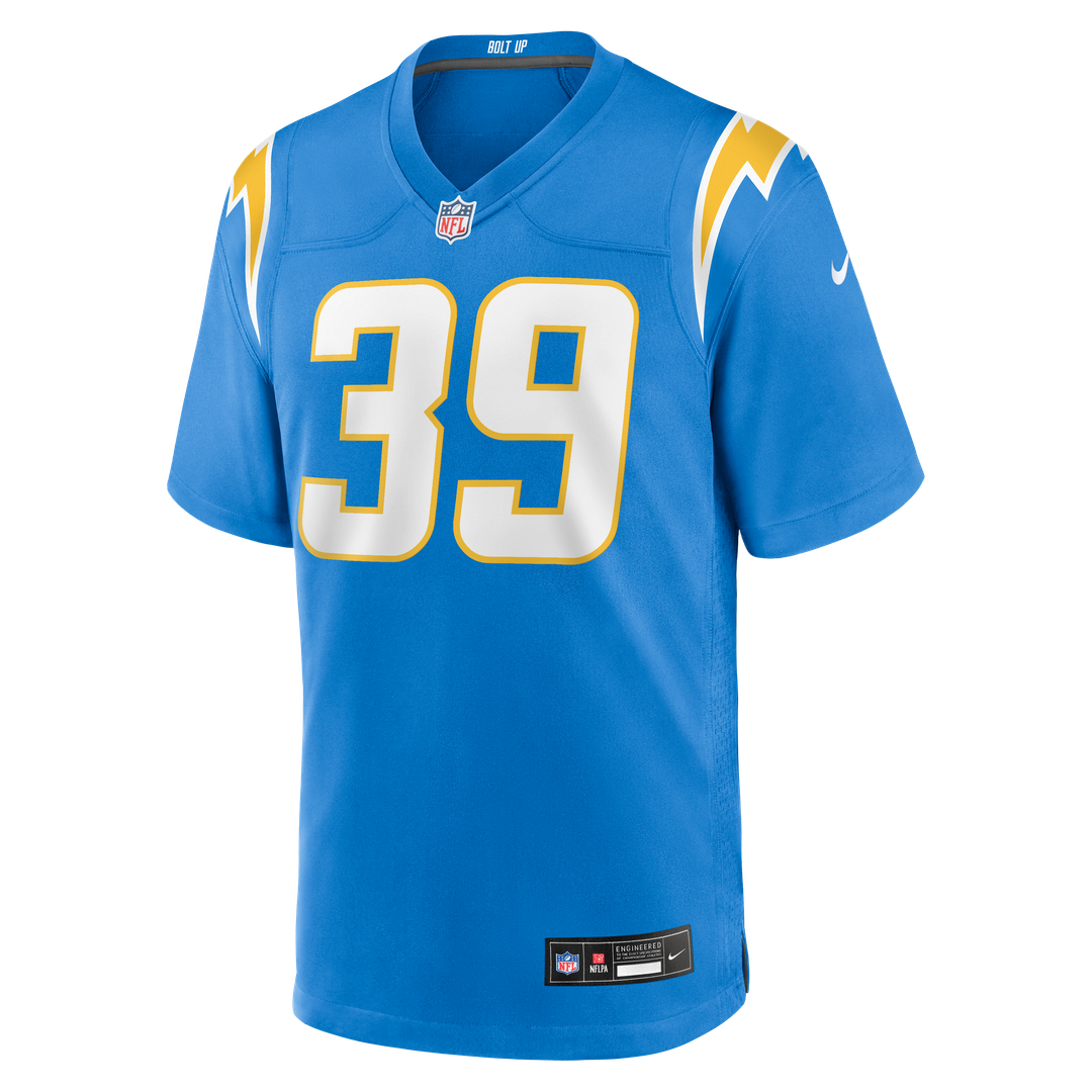 Eric Rogers Los Angeles Chargers Nike Team Game Jersey -  Powder Blue
