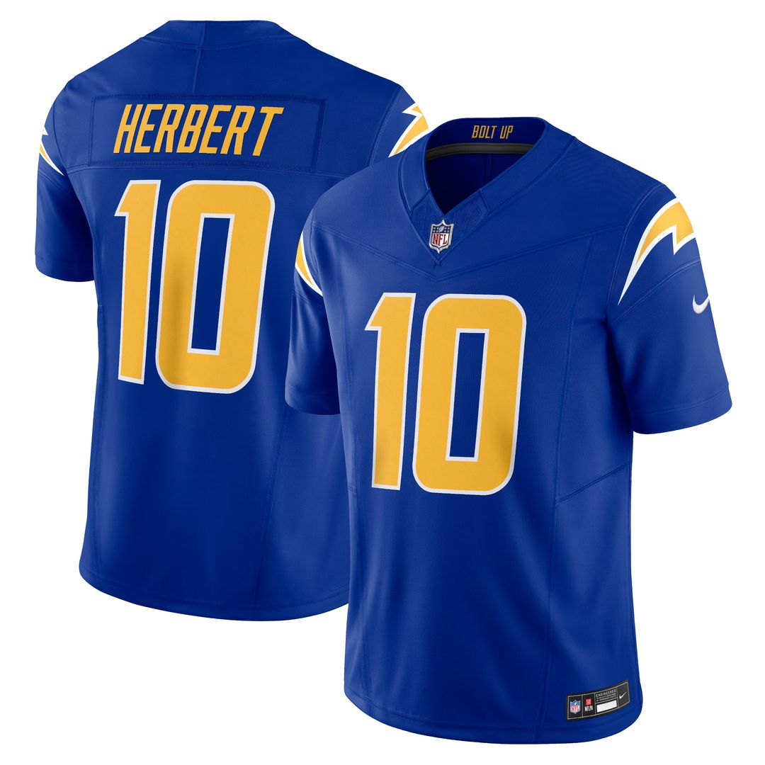 Justin Herbert Los Angeles Chargers Nike Vapor F.U.S.E. Limited Jersey - White