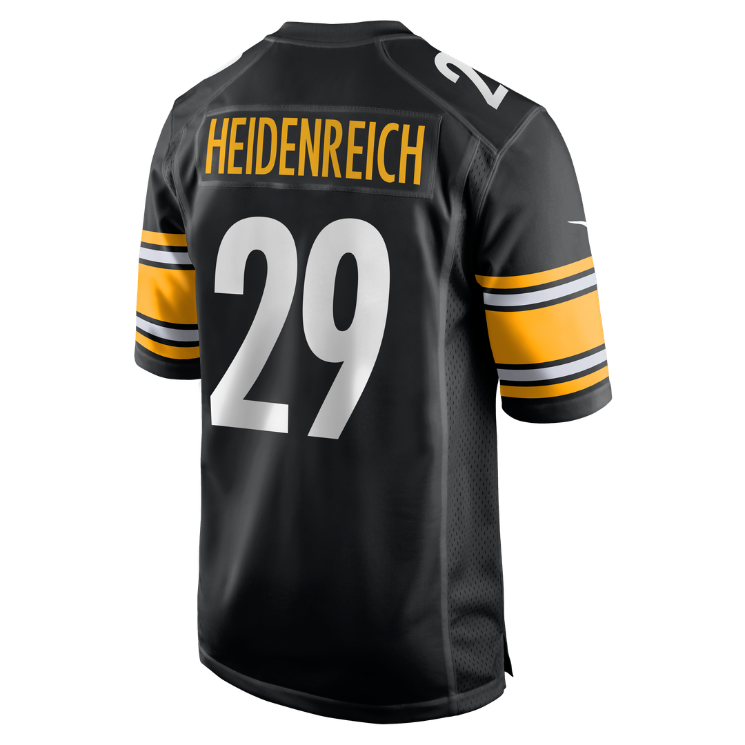 Eli Heidenreich Pittsburgh Steelers Nike Team Game Jersey - Black