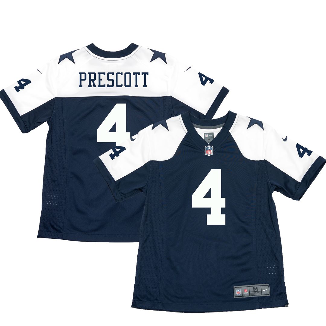 Dak Prescott Dallas Cowboys Nike Youth Color Rush Game Jersey - White
