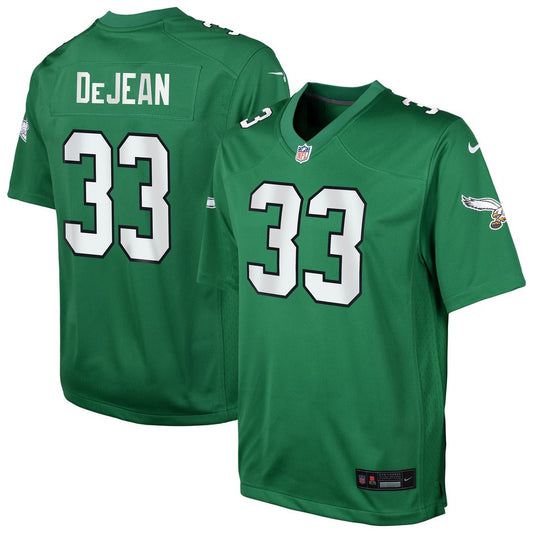 Cooper DeJean Philadelphia Eagles Nike Youth Alternate Game Jersey - Kelly Green