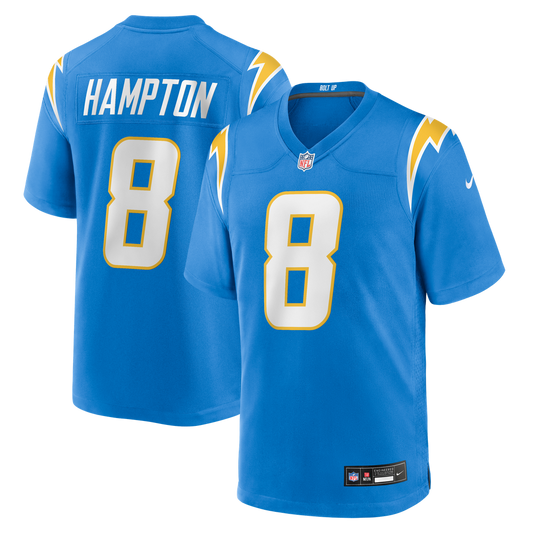 Omarion Hampton Los Angeles Chargers Nike Team Game Jersey -  Powder Blue