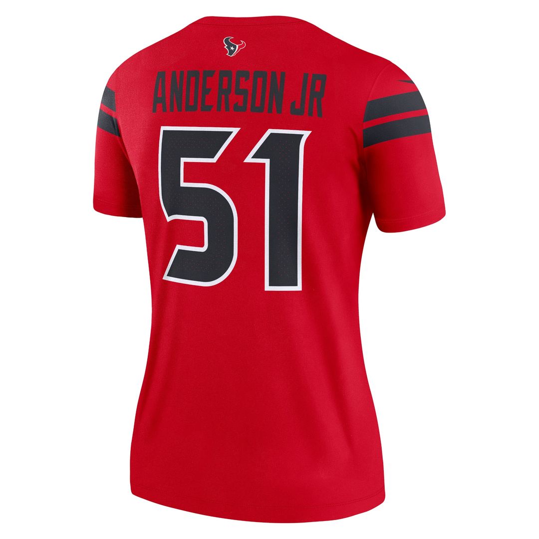 Will Anderson Jr. Houston Texans Nike Women's Alternate Legend Player Performance Top -  Navy