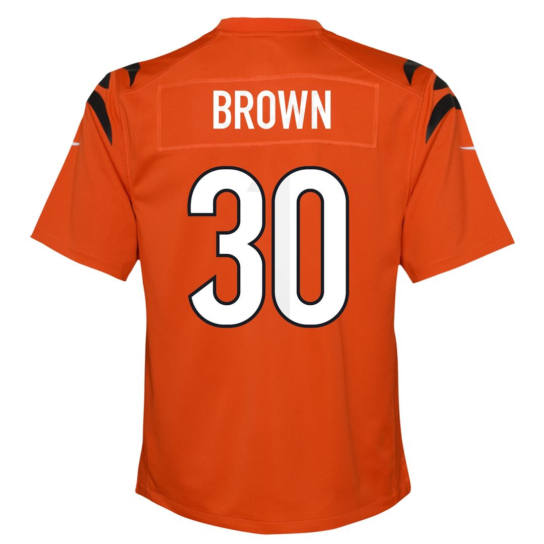 Chase Brown Cincinnati Bengals Nike Youth Youth - Orange