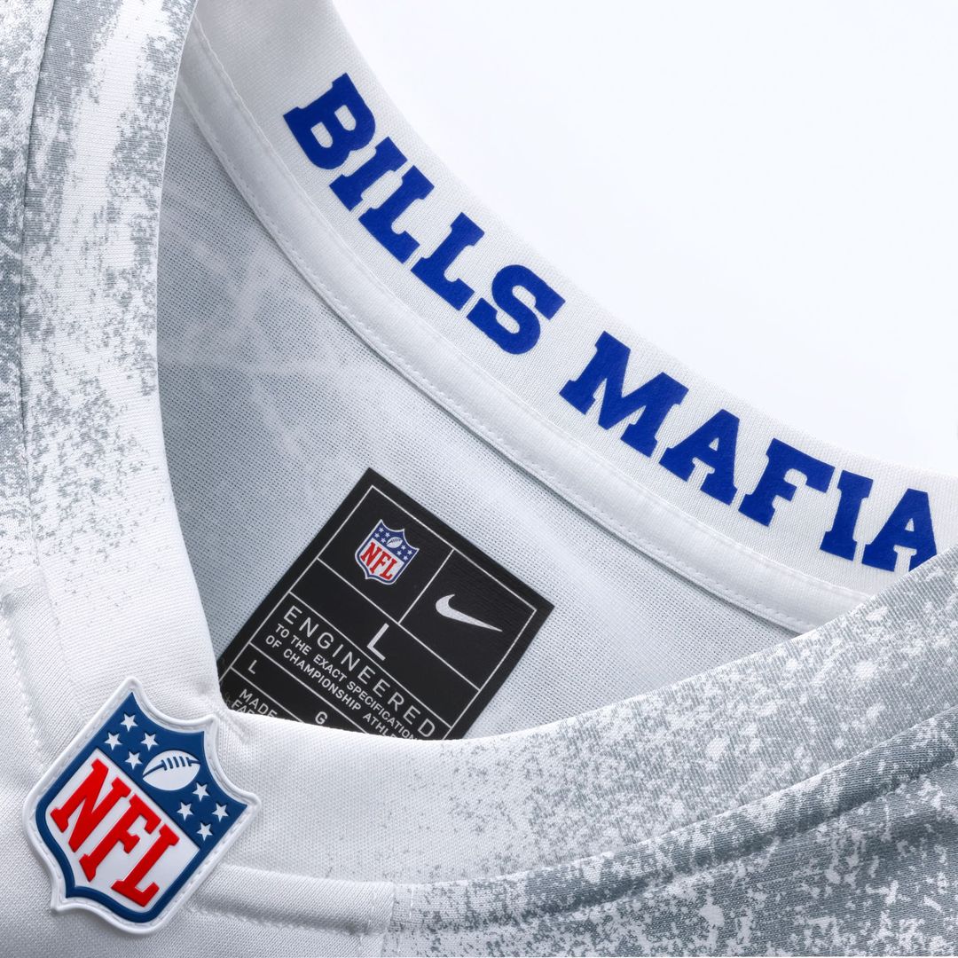 Buffalo Bills Nike 2025 Rivalries Collection Custom Game Jersey - White