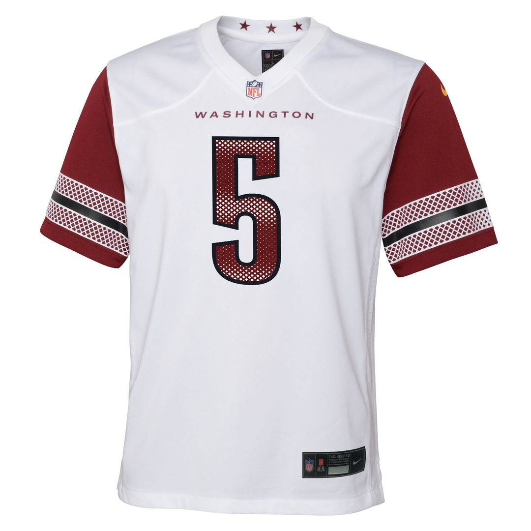Jayden Daniels Washington Commanders Youth Game Jersey - White
