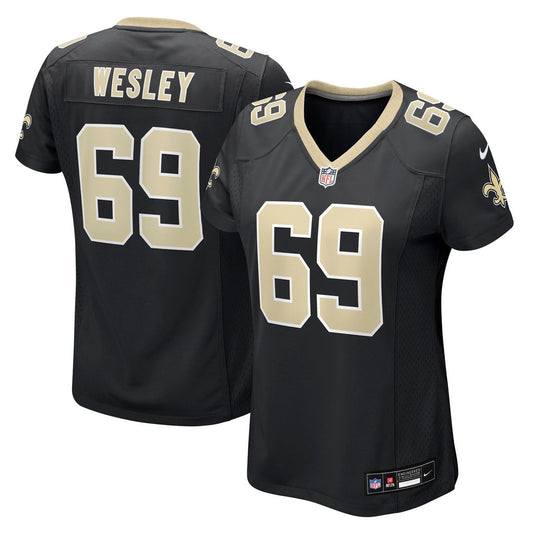 Barry Wesley New Orleans Saints Nike Women's Team Game Jersey -  Black