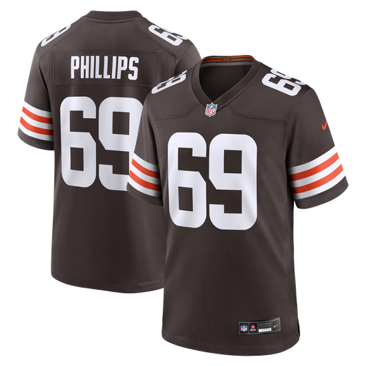 Tyre Phillips Cleveland Browns Nike Team Game Jersey -  Brown