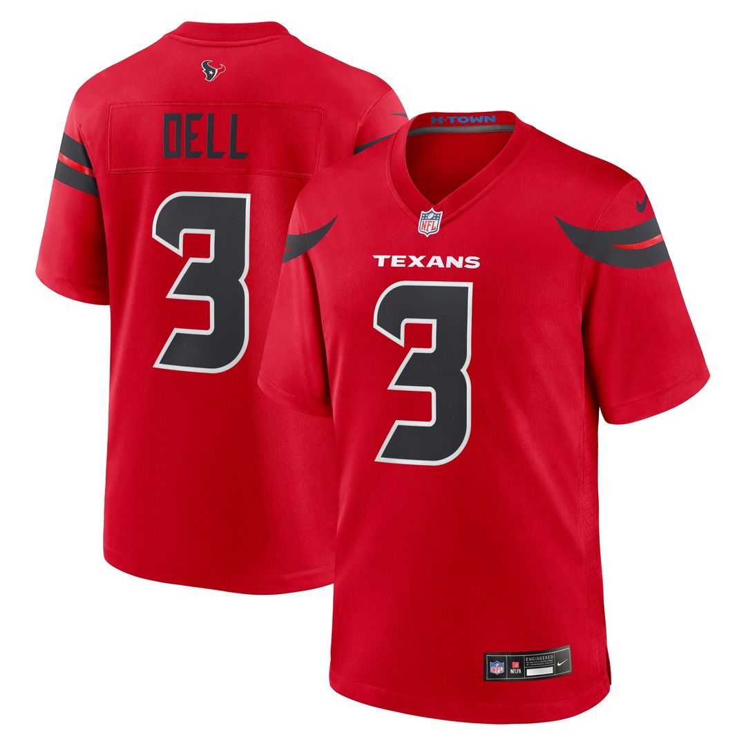 Tank Dell Houston Texans Nike Game Jersey - Navy