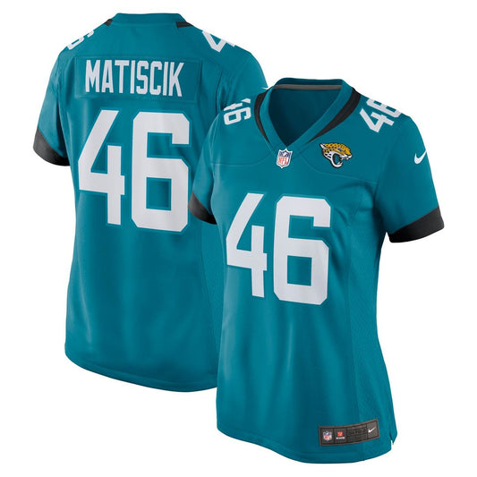 Ross Matiscik Jacksonville Jaguars Women's Game Jersey - Teal